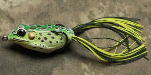 Knoppers Live Target Hollow Body Frog Green Yellow 55T FROG LURE